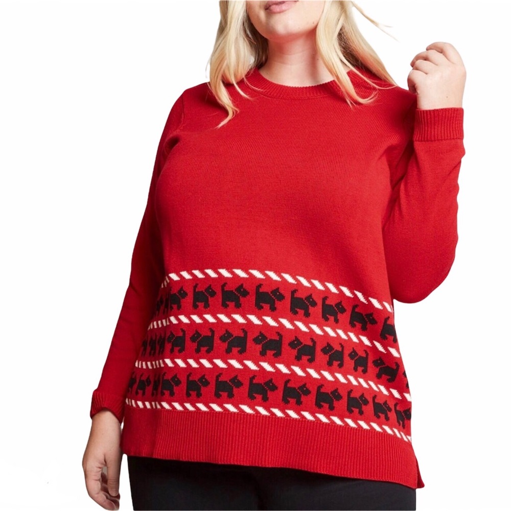 ModCloth Whimsically Warm Scottie Dog Sweater NEW Without Tags Small